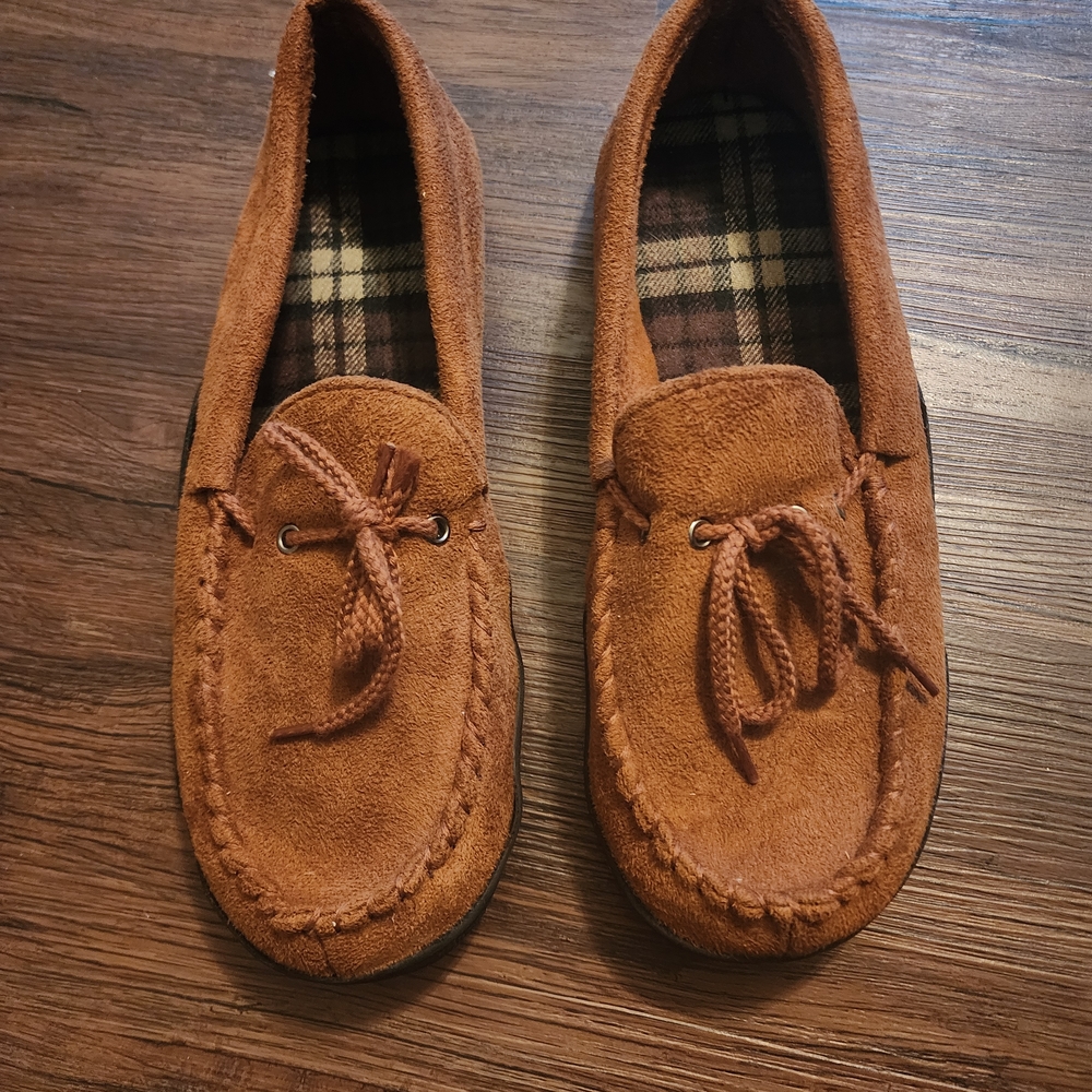 Suede Moccasin Loafers - Chestnut Brown